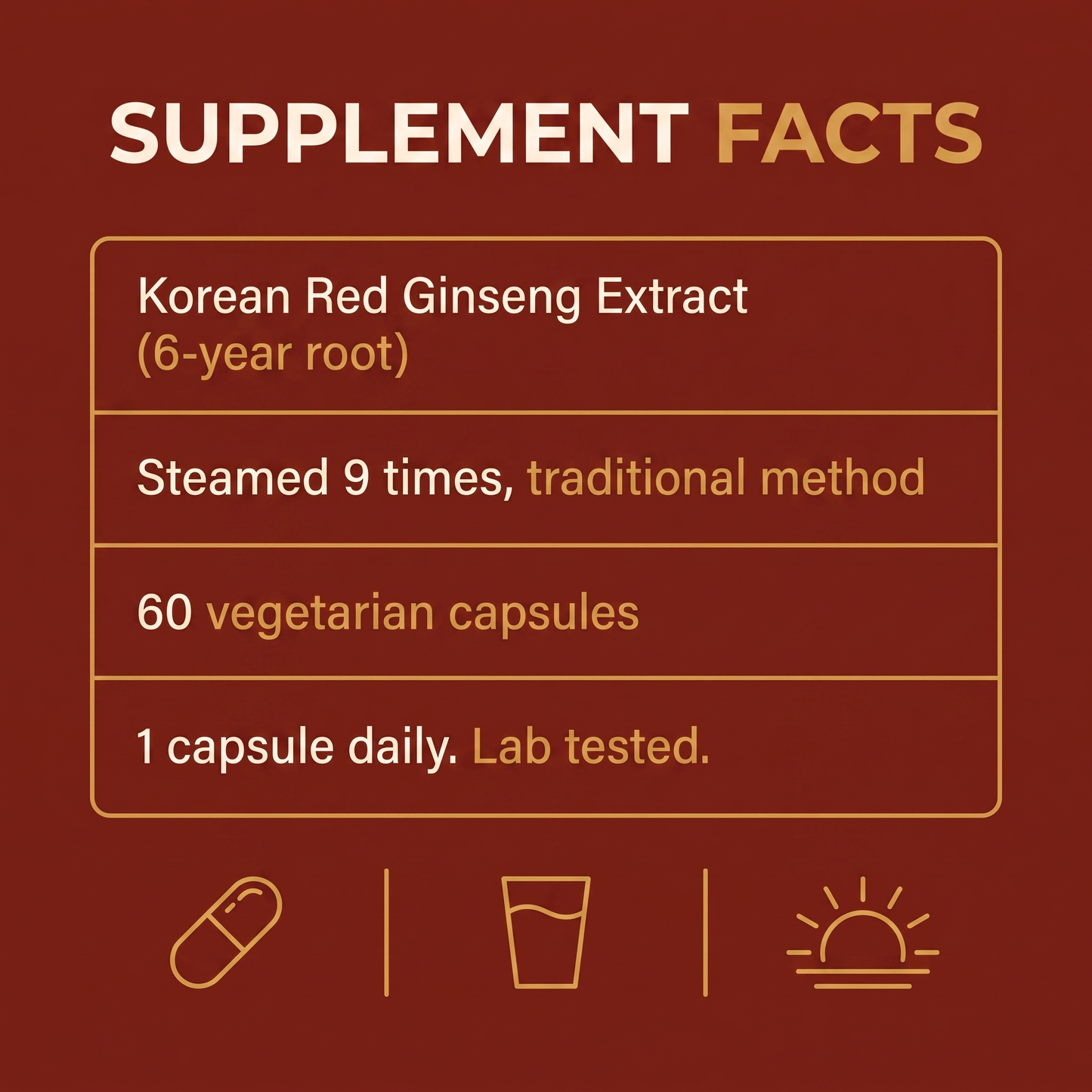 Emberra® Korean Red Ginseng Capsules