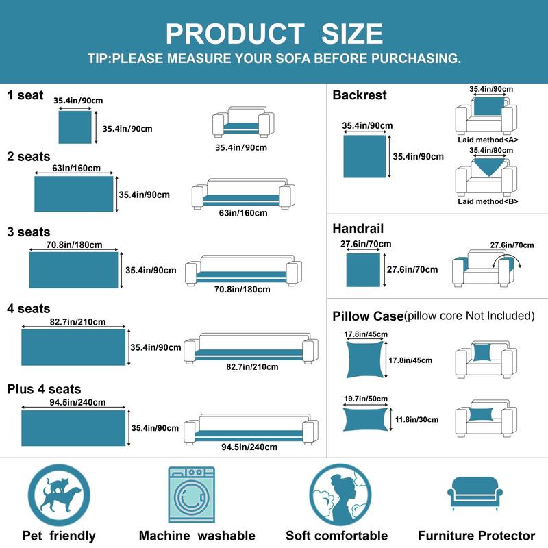 Luxury Thick Removable Couch Cover